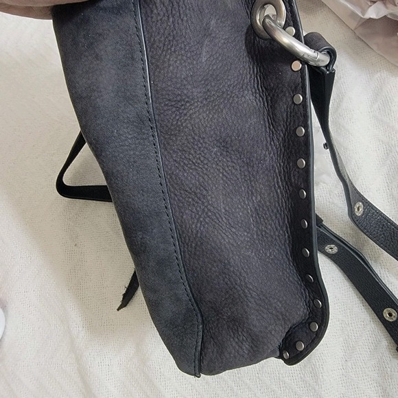 Rebecca Minkoff Small Darren Studded Shoulder Bag Black Suede - Picture 12 of 16